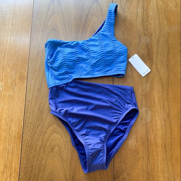 NWT Splendid Asymmetrical One Piece Swimsuit - Picture 7 of 7